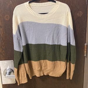Color block sweater
